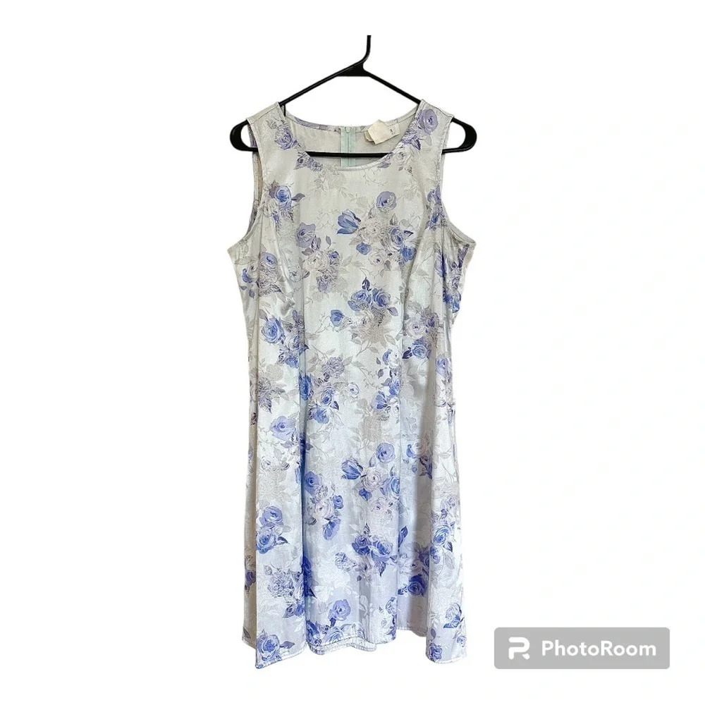 Vintage 90s Y2K Dress Sz M Baby Spice Girls Style Shiny Satin Icy Lilac Silver